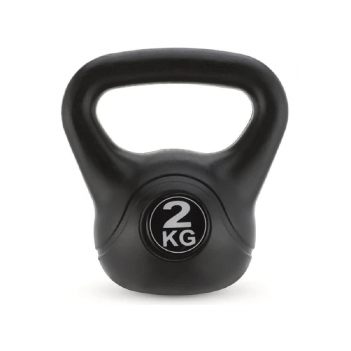 Гиря вінілова Gymtek 2 кг чорний