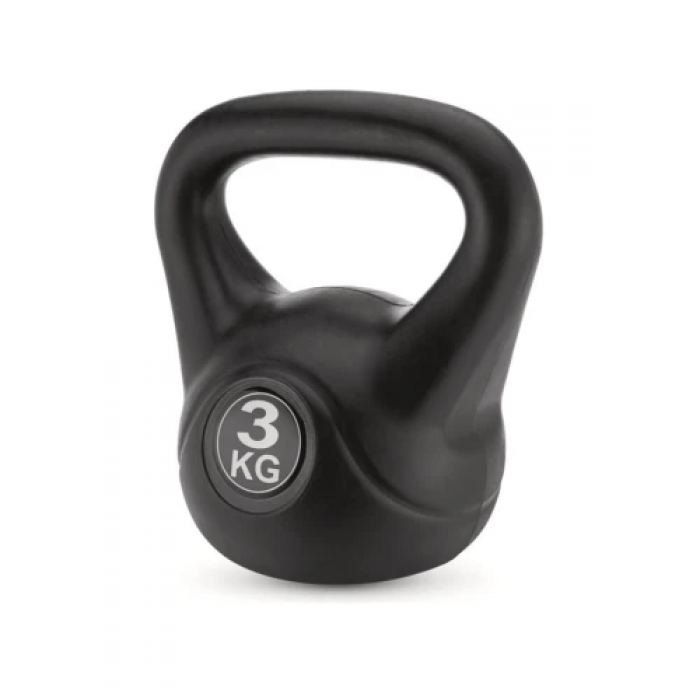 Гиря вінілова GYMTEK 3 кг чорний