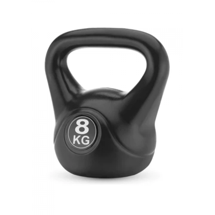 Гиря вінілова Gymtek 8 кг чорний