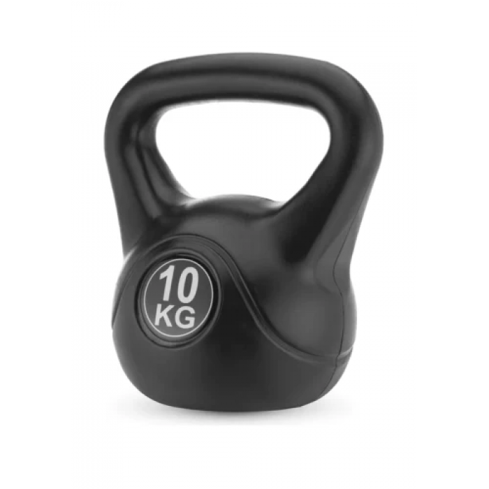 Гиря вінілова Gymtek 10 кг чорний