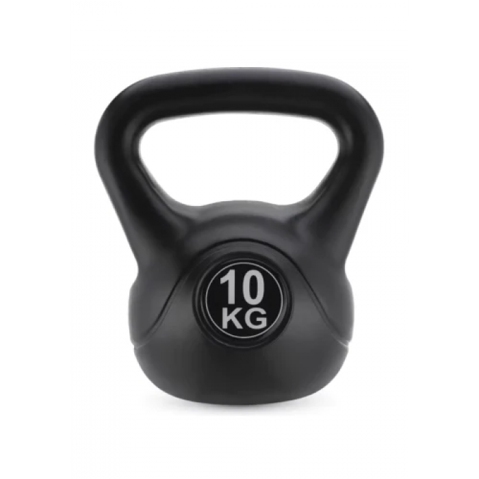Гиря вінілова Gymtek 10 кг чорний