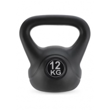 Гиря вінілова Gymtek 12 кг чорний