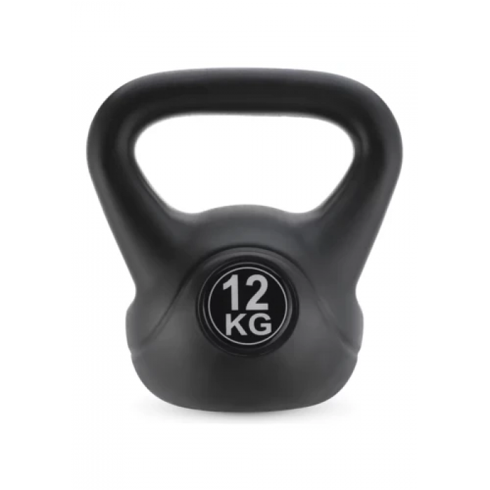 Гиря вінілова Gymtek 12 кг чорний
