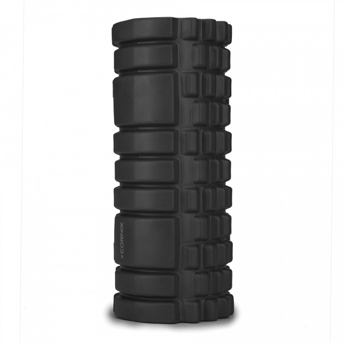 Масажний ролик Cornix EVA 33 x 14 см (валик, ролер) XR-0029 Black