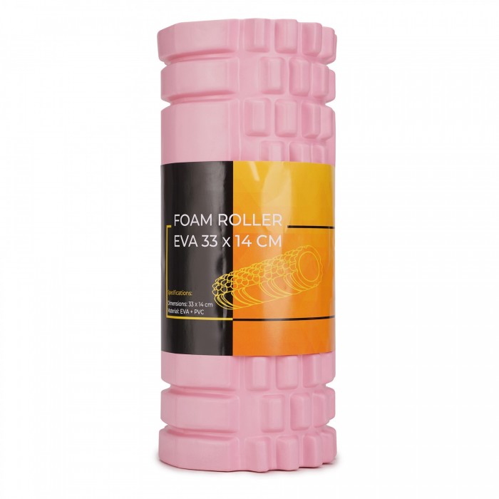 Масажний ролик Cornix EVA 33 x 14 см (валик, ролер) XR-0036 Light Pink