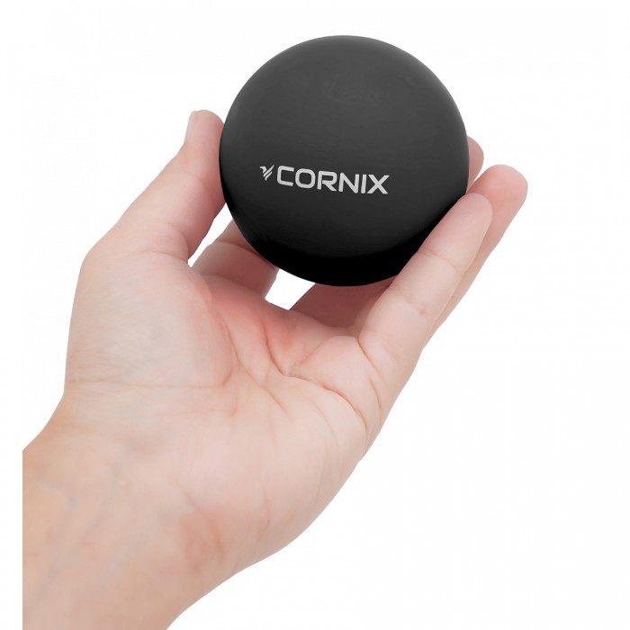 Масажний м&#39;яч Cornix Lacrosse Ball 6.3 см XR-0118 Black