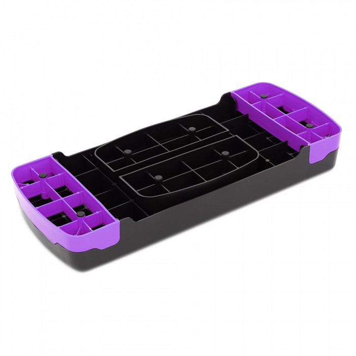 Степ-платформа 2-ступенчатая Cornix 68 х 28 х 10-15 см XR-0188 Black/Purple