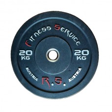 Бамперний диск для кросфіту Fitness Service RCP23-20 кг