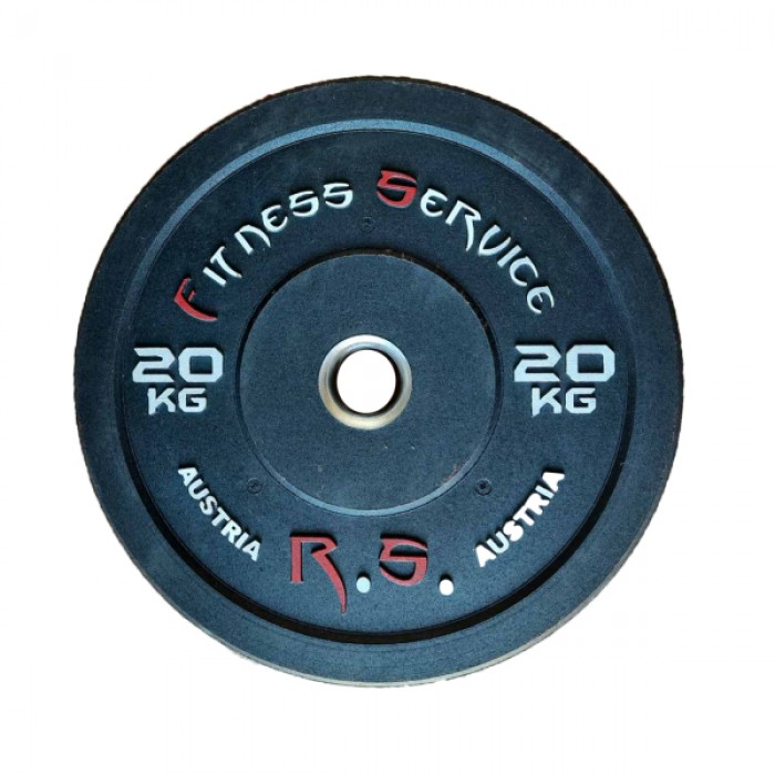 Бамперний диск для кросфіту Fitness Service RCP23-20 кг Бамперний диск для кросфіту Fitness Service RCP23-20 кг