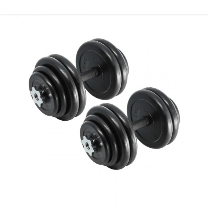 Гантелі набірні Generation Fitness DB-01-21 кг (ручка - каучук) пара