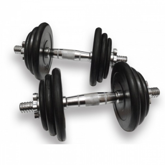 Гантелі набірні Generation Fitness DB-02-21 кг (ручка - хром) пара Гантелі набірні Generation Fitness DB-02-21 кг (ручка - хром) пара
