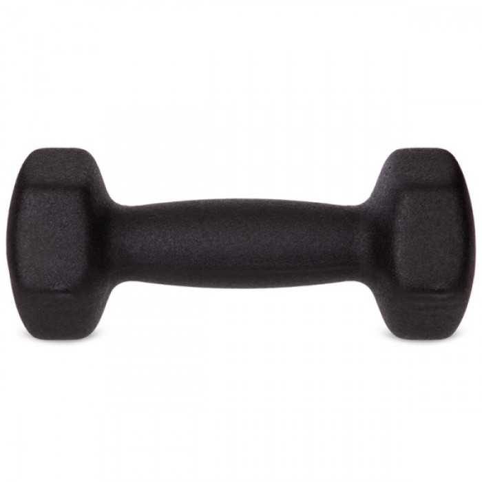 Гантель для фітнесу 2 кг 1 шт неопренова Generation Fitness VDD-02-2кг чорний