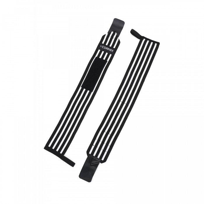 Бинти для зап&#39;ястків (кистьові бинти) Cornix Wrist Wraps XR-0194 Black/White
