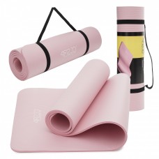 Килимок (мат) спортивний 4FIZJO NBR 180 x 60 x 1.5 см для йоги та фітнесу Pink (P-5907739316998)