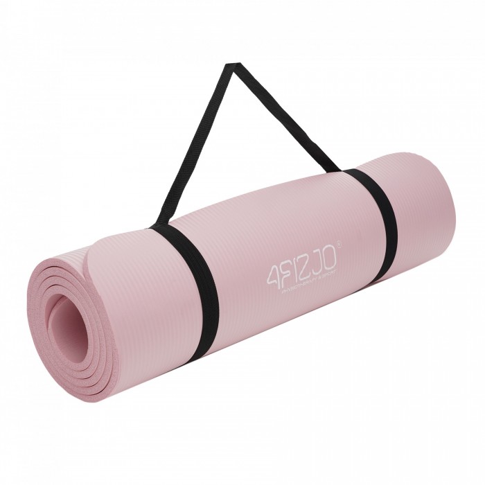 Килимок (мат) спортивний 4FIZJO NBR 180 x 60 x 1.5 см для йоги та фітнесу Pink (P-5907739316998)