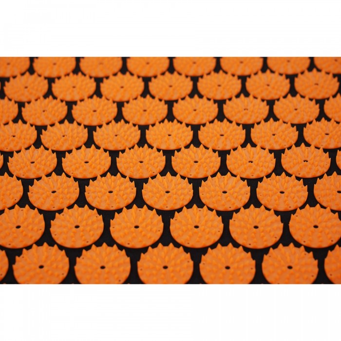 Килимок акупунктурний з валиком Cornix Classic Mat Аплікатор Кузнєцова XR-0111 Black/Orange