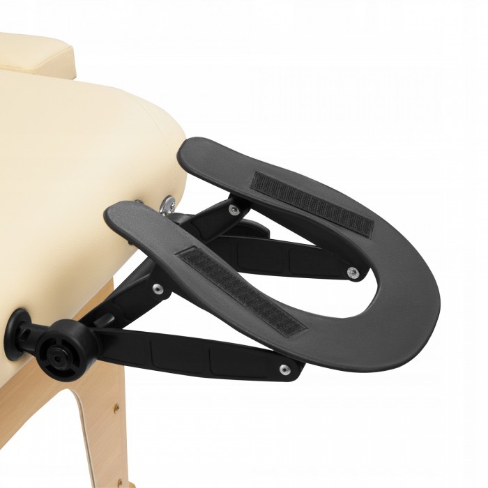 Масажний стіл складний 4FIZJO Massage Table Wood W70 Beige (P-5907739318343)