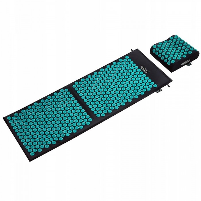 Килимок акупунктурний з подушкою 4FIZJO Ergo Mat XL Аплікатор Кузнєцова Black/Blue (P-5907739313874)