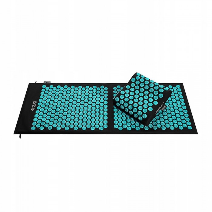 Килимок акупунктурний з подушкою 4FIZJO Ergo Mat XL Аплікатор Кузнєцова Black/Blue (P-5907739313874)