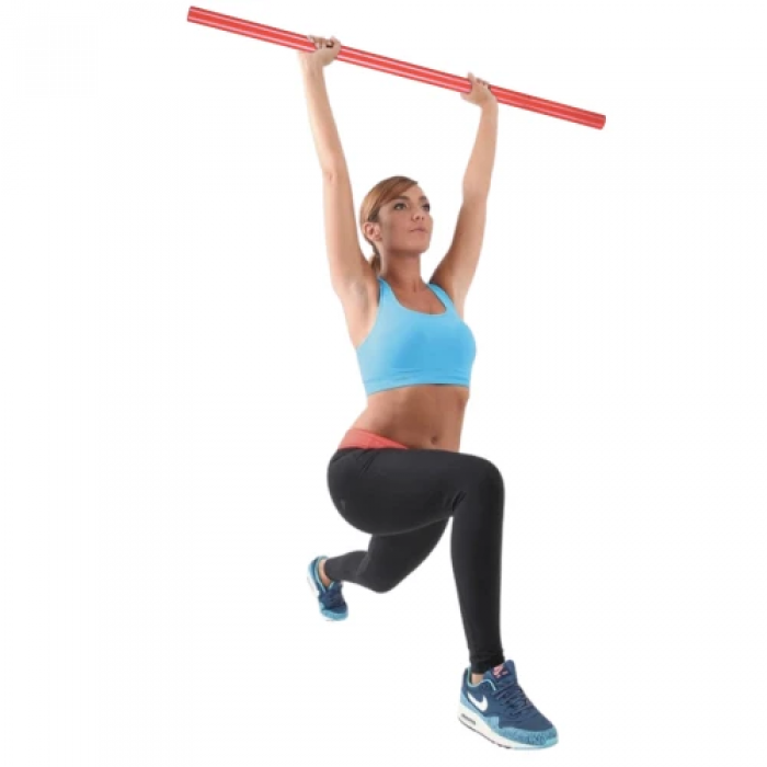 Палиця гімнастична (бодібар) Gymtek 0,5 кг 120 см червоний