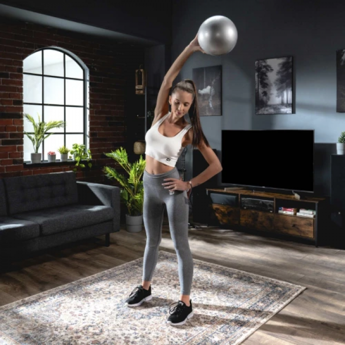 Фитбол Hop-Sport 25см серебристый