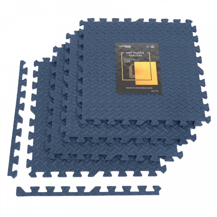 Мат-пазл (ласточкин хвост) Cornix Mat Puzzle EVA 120 x 120 x 1 cм XR-0239 Navy Blue Мат-пазл (ласточкин хвост) Cornix Mat Puzzle EVA 120 x 120 x 1 cм XR-0239 Navy Blue