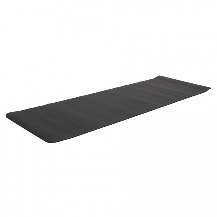 Коврик (мат) спортивный SportVida TPE 183 x 61 x 1 см для йоги и фитнеса SV-EZ0061 Black