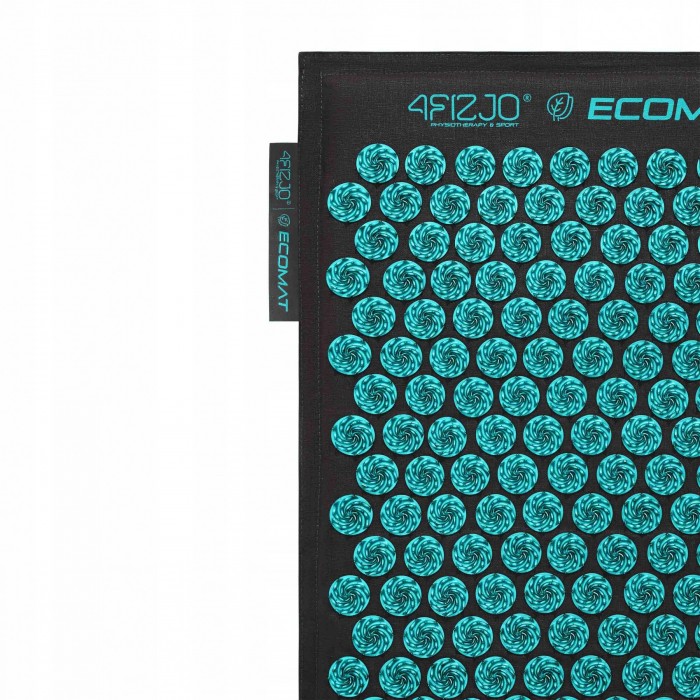 Килимок акупунктурний з подушкою 4FIZJO Eco Mat XL Аплікатор Кузнєцова Black/Blue (P-5907739317452)