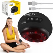 Массажная вакуумная банка 4FIZJO аккумуляторная с ИК прогревом Black (P-5907739318695)