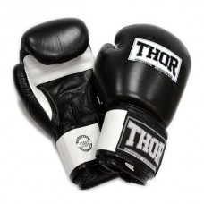 Боксерські рукавички THOR SPARRING (Leather) BLK / WH 14 oz.
