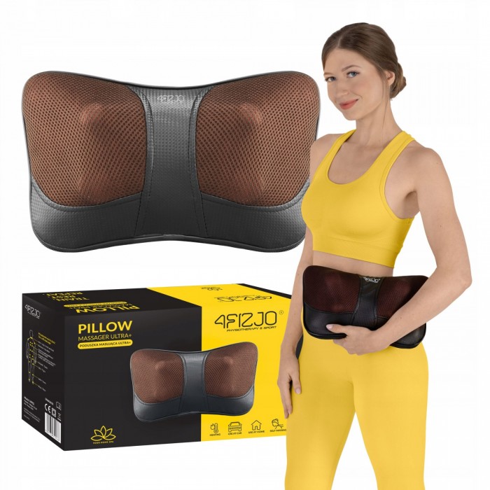 Подушка-масажер 4FIZJO Shiatsu Ultra+ Brown (P-5907739319180) Подушка-масажер 4FIZJO Shiatsu Ultra+ Brown (P-5907739319180)