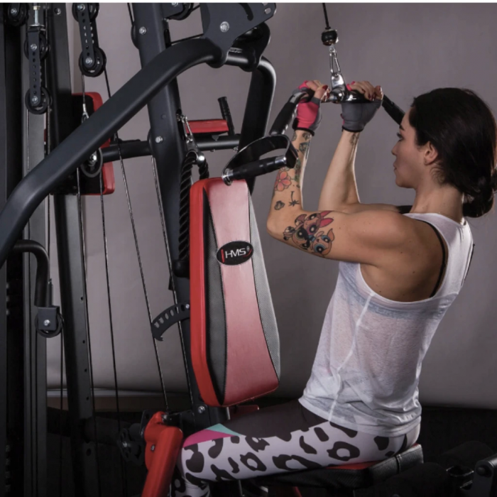 Ручка для верхньої тяги York Fitness 86см з паралельним хватом вигнута з гумовими рукоятками, хром