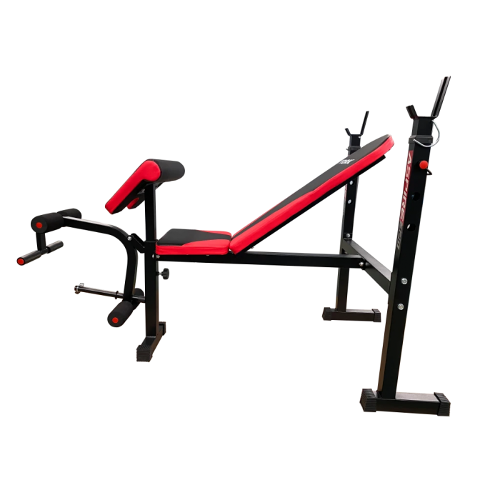 Лава для жиму York Fitness ASPIRE 320 зі стійкою для штанги та партою Скотта