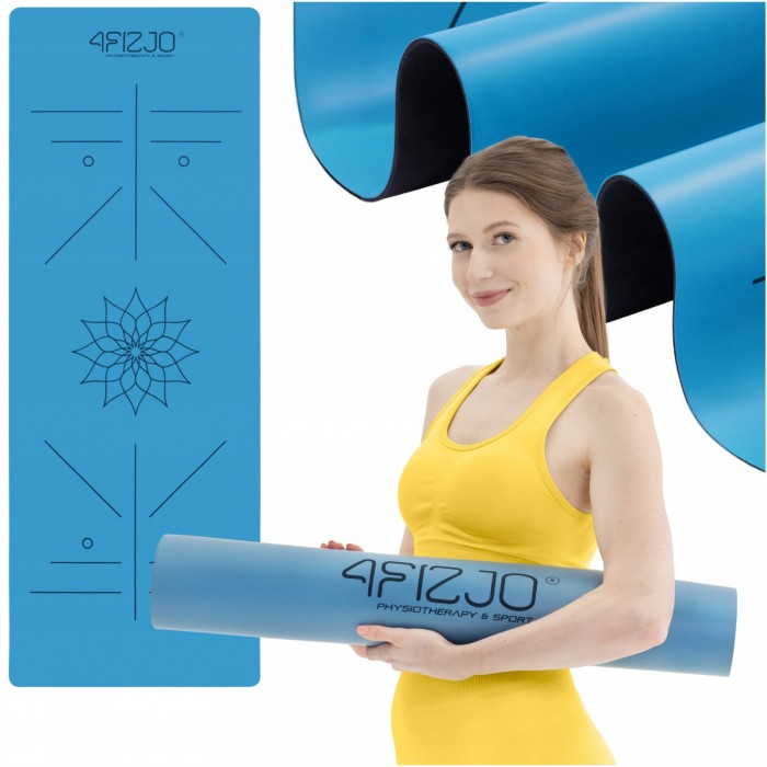Коврик (мат) спортивный 4FIZJO PU 183 x 68 x 0.4 см для йоги и фитнеса Blue (P-5907739319555) Коврик (мат) спортивный 4FIZJO PU 183 x 68 x 0.4 см для йоги и фитнеса Blue (P-5907739319555)