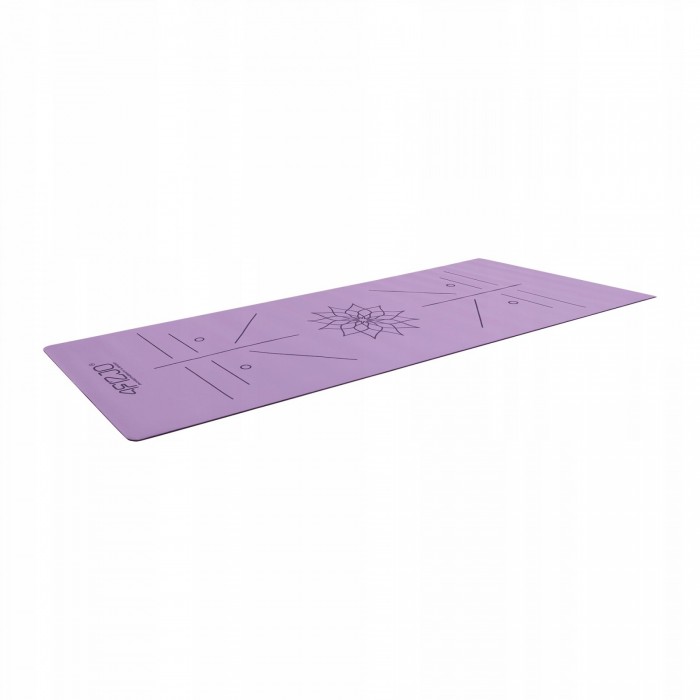 Коврик (мат) спортивный 4FIZJO PU 183 x 68 x 0.4 см для йоги и фитнеса Violet (P-5907739319548)