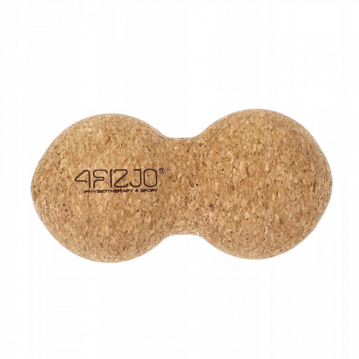 Масажний м&#039;яч подвійний 4FIZJO Lacrosse DuoBall Cork 6.5 x 13.5 см (P-5907739319586)