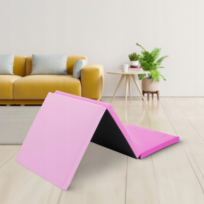 Мат гімнастичний складний 4FIZJO 180 x 60 x 5 см Pink/Light Pink (P-5907739319678)