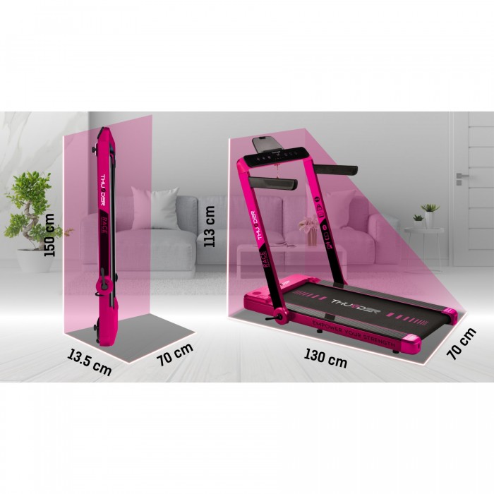 Беговая дорожка THUNDER Race Pink