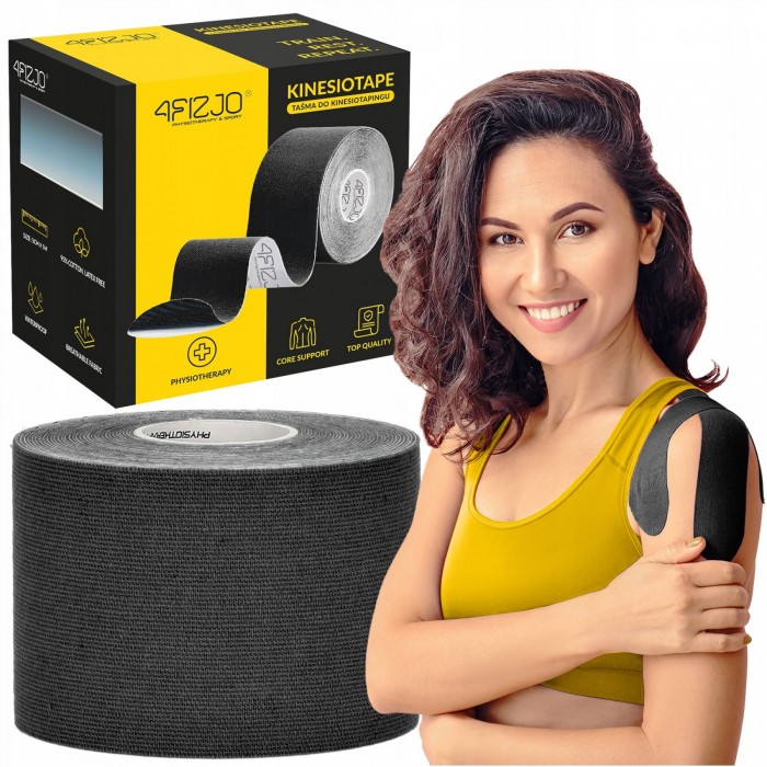 Стрічка кінезіологічна (кінезіо тейп) 4FIZJO 5 см x 5 м Black (P-5907739315977) Стрічка кінезіологічна (кінезіо тейп) 4FIZJO 5 см x 5 м Black (P-5907739315977)