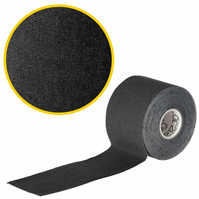 Стрічка кінезіологічна (кінезіо тейп) 4FIZJO 5 см x 5 м Black (P-5907739315977)
