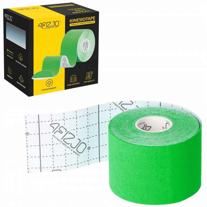 Стрічка кінезіологічна (кінезіо тейп) 4FIZJO 5 см x 5 м Green (P-5907739315984)