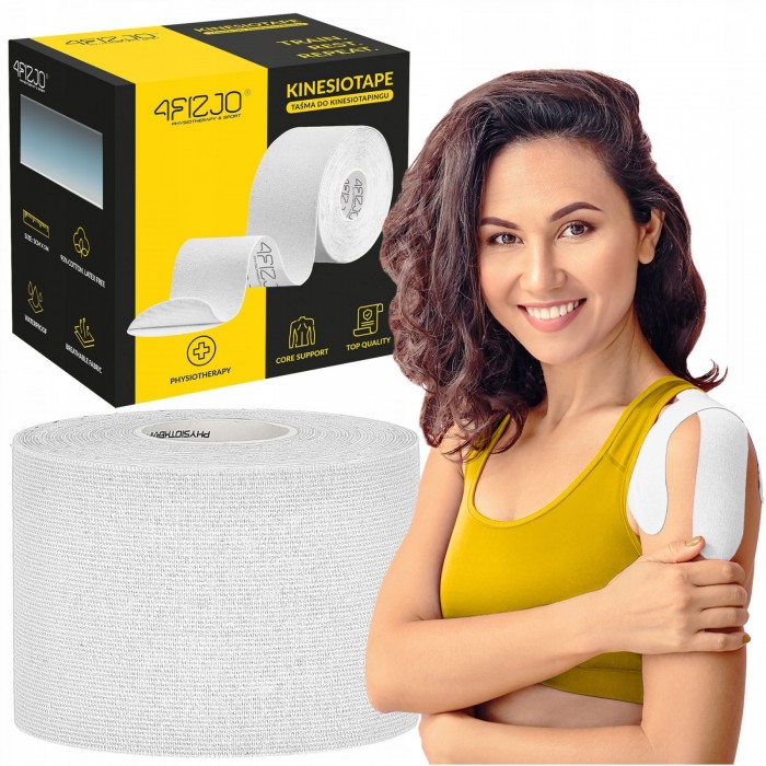 Стрічка кінезіологічна (кінезіо тейп) 4FIZJO 5 см x 5 м White (P-5907739318831) Стрічка кінезіологічна (кінезіо тейп) 4FIZJO 5 см x 5 м White (P-5907739318831)