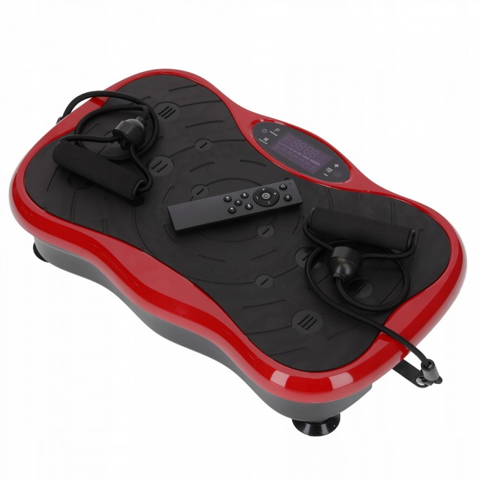 Виброплатформа для тренировок 4FIZJO Ultra+ с пультом и эспандерами Black/Red (P-5905973401531)