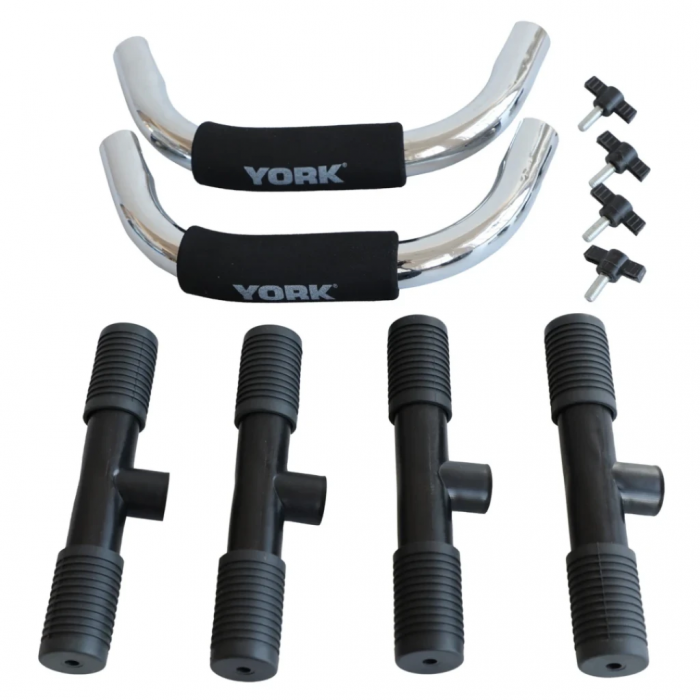Упори для віджимань York Fitness (пара), хром