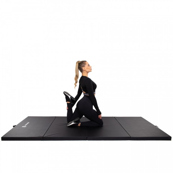 Мат гимнастический складной Springos 240 x 120 x 5 cм FA0065 Black