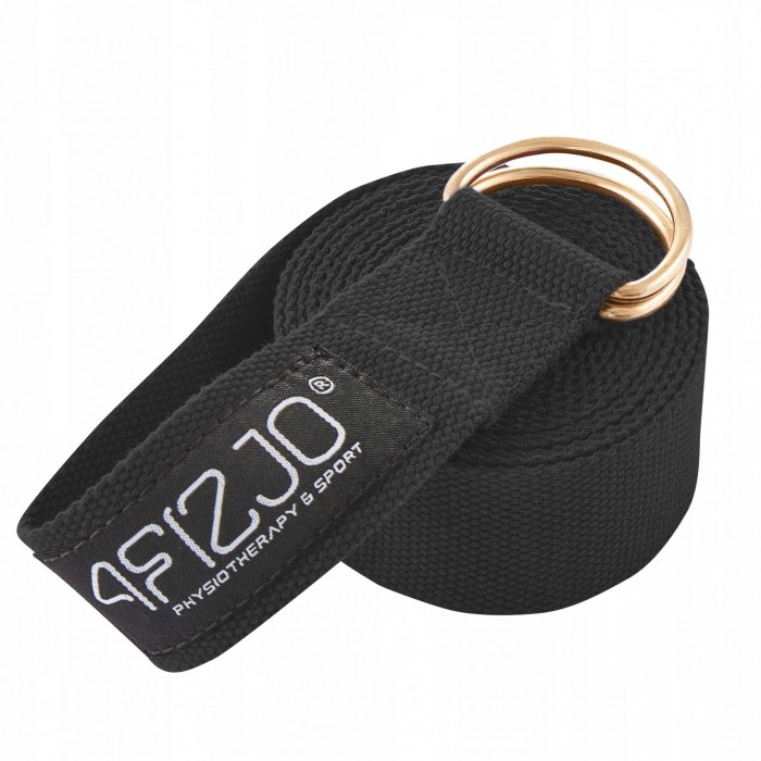 Ремінь для йоги 4FIZJO 300 см Black (P-5907739315397)
