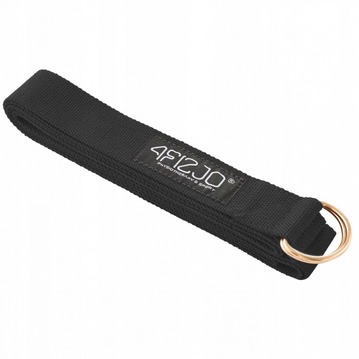 Ремінь для йоги 4FIZJO 300 см Black (P-5907739315397)