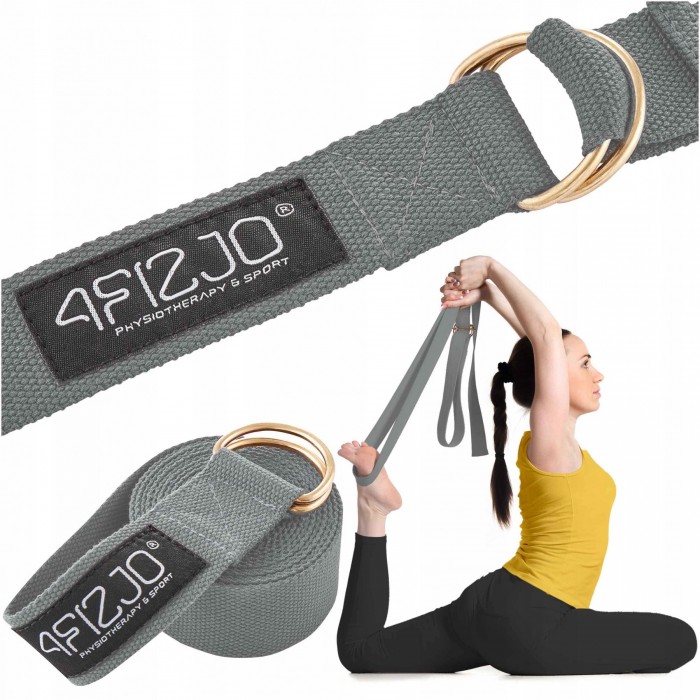 Ремінь для йоги 4FIZJO 300 см Grey (P-5907739315380) Ремінь для йоги 4FIZJO 300 см Grey (P-5907739315380)