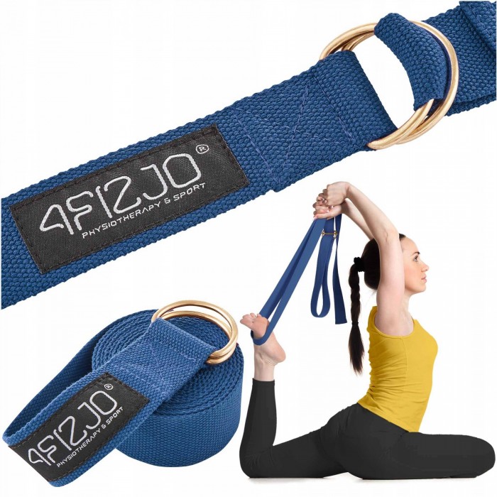 Ремінь для йоги 4FIZJO 300 см Blue (P-5907739318435) Ремінь для йоги 4FIZJO 300 см Blue (P-5907739318435)