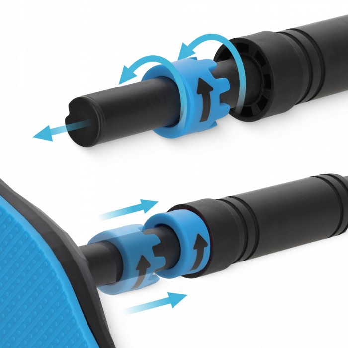 Турнік розсувний 4FIZJO ULTRA 66-100 см Black/Blue (P-5905973400329)